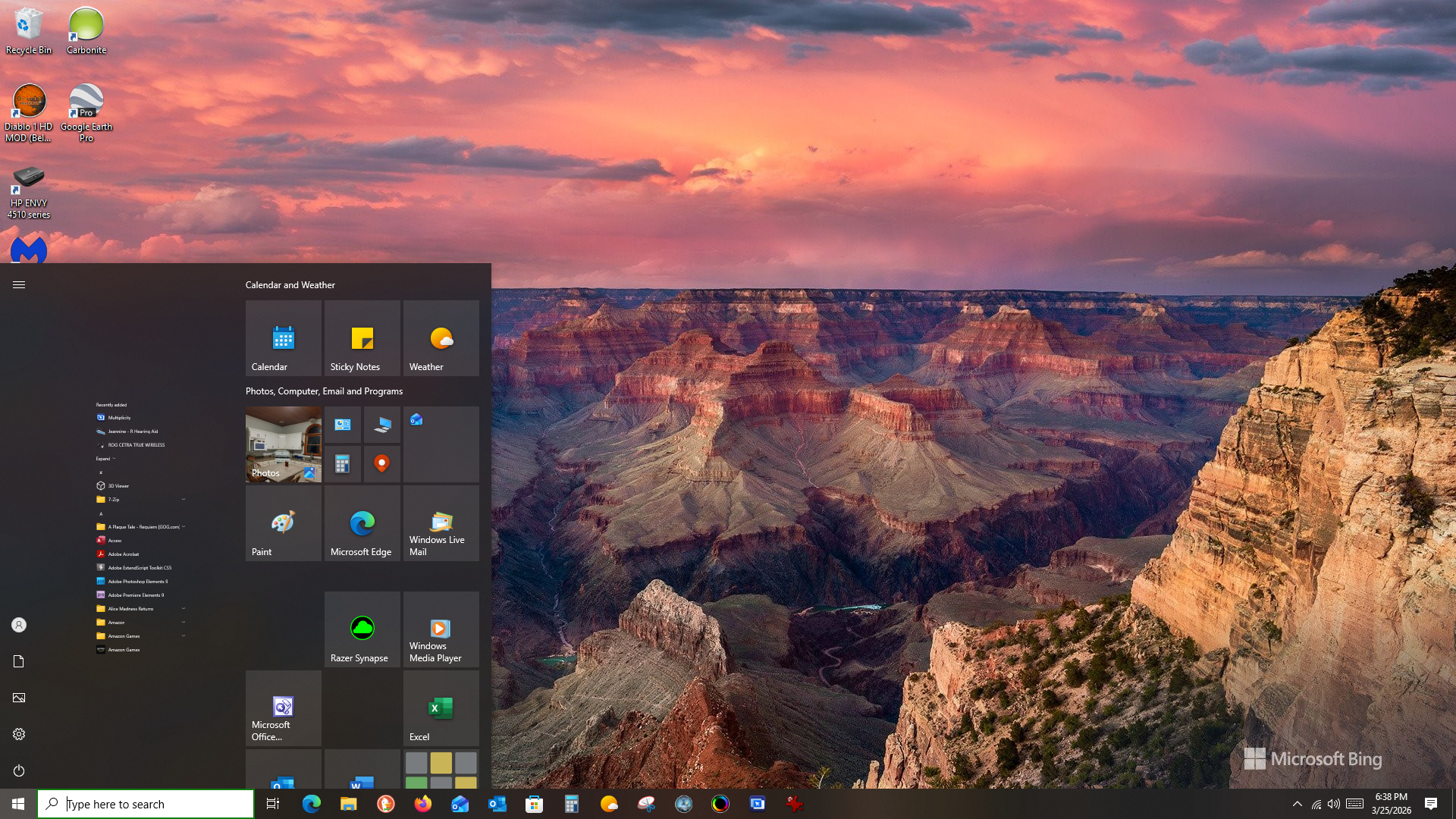 Windows 10 Start Menu