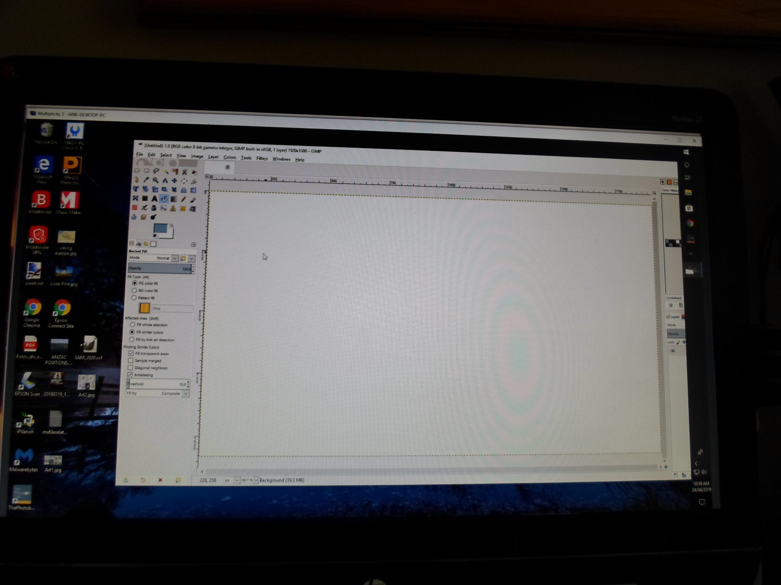 SCREEN SHOT SECONDARY COMPUTER
