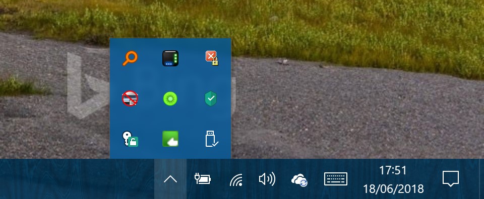 Corrected taskbar icons