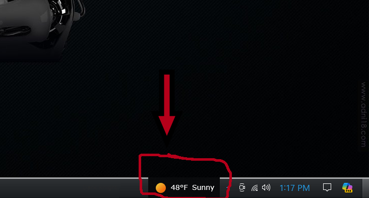 taskbar screenshot