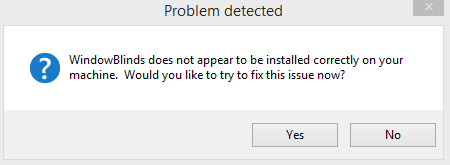 Problem detected
