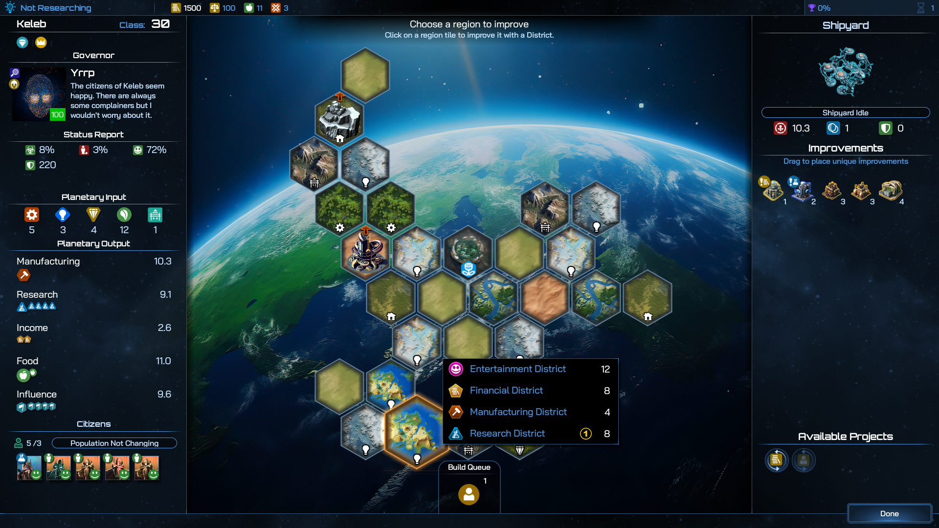 after destroying the capital