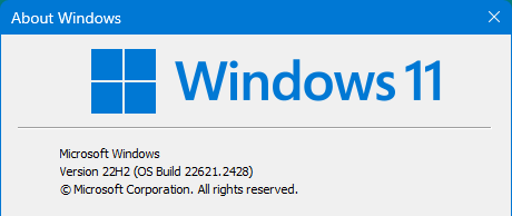 Windows 11 version