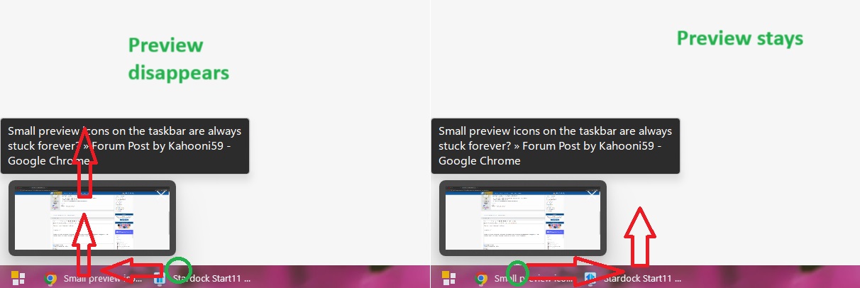 Small preview icons on the taskbar are always stuck forever? » Forum ...