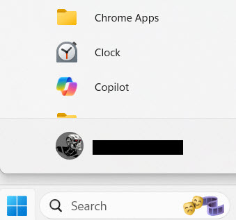 Click To Task not present in Windows Original menu