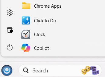 Click to Task in Start 11 menu