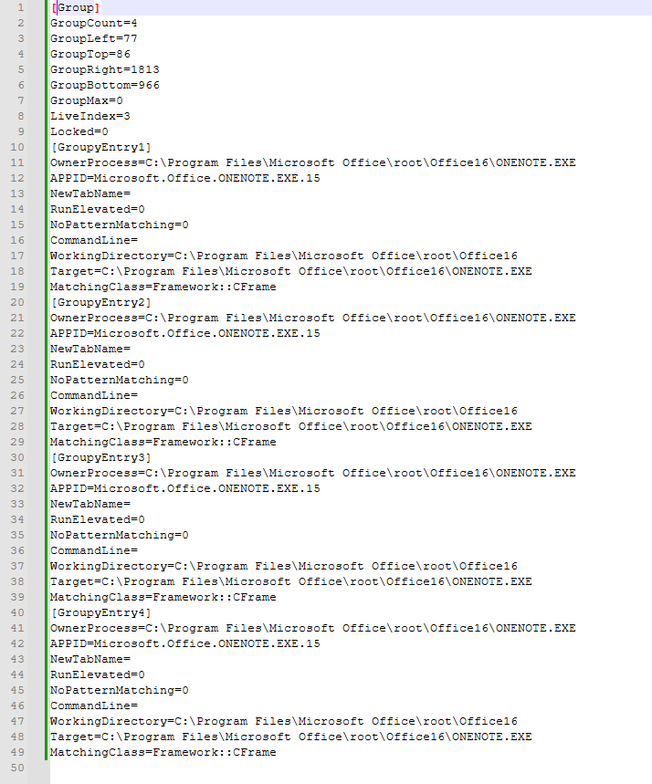 sourvcve of OneNote groupy saved group.  4 OmeNote pages