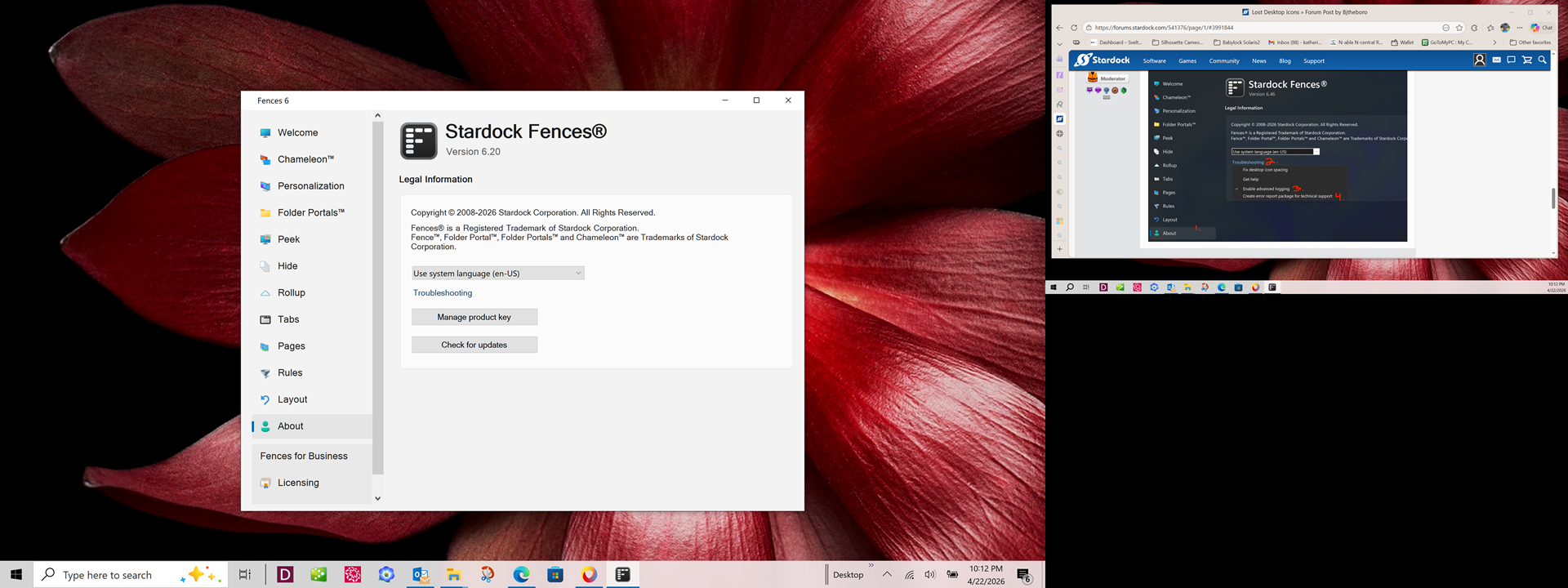 Screenshot of the 1,2,3,4 request